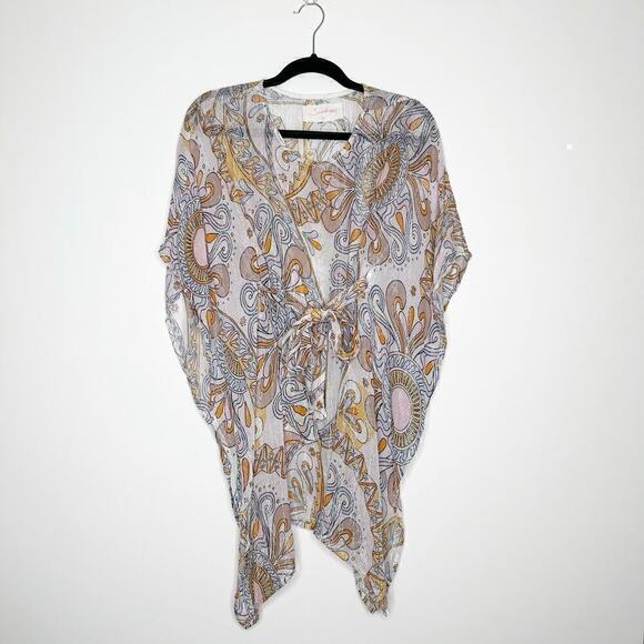 Sundress Livy Wrap Dress Women's Cover Up in Marbella Havana One Size OS - Picture 3 of 6